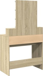 vidaXL Toaletka z oświetleniem LED, dąb sonoma, 80x41x144,5 cm 7