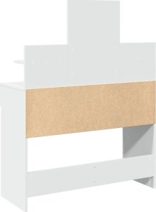 vidaXL Toaletka z oświetleniem LED, biała, 100x40x130 cm 7