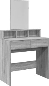 vidaXL Toaletka z lustrem, szary dąb sonoma, 80x41x144,5 cm 2