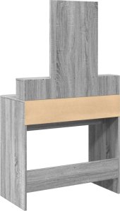 vidaXL Toaletka z lustrem, szary dąb sonoma, 80x41x144,5 cm 6