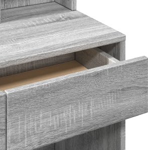 vidaXL Toaletka z lustrem, szary dąb sonoma, 80x41x144,5 cm 8