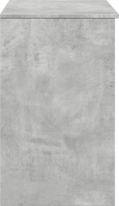 vidaXL Toaletka z lustrem, szarość betonu, 73x46,5x120 cm 6