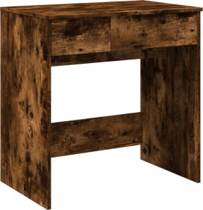 vidaXL Toaletka z lustrem, przydymiony dąb, 73x46,5x120 cm 2