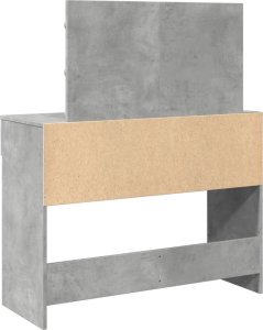 vidaXL Toaletka z oświetleniem LED, szarość betonu, 100x40x120 cm 7