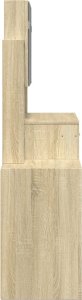 vidaXL Toaletka z szafką, dąb sonoma, 80x35x132 cm 6
