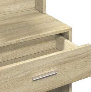 vidaXL Toaletka z szafką, dąb sonoma, 80x35x132 cm 10