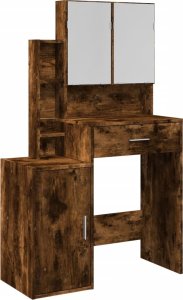 vidaXL Toaletka z szafką, opalany dąb, 80x35x132 cm 2