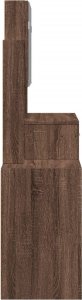vidaXL Toaletka z szafką, brązowy dąb, 80x35x132 cm 6