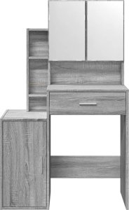 vidaXL Toaletka z szafką, szary dąb sonoma, 80x35x132 cm 5