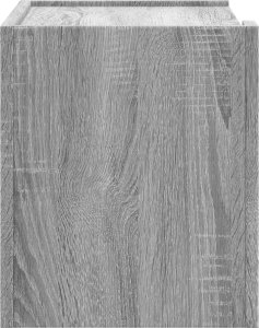 vidaXL Wiszące szafki nocne, 2 szt., szary dąb sonoma, 45x30x35 cm 6