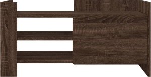 vidaXL Szafka pod telewizor, brązowy dąb, 80x35x40 cm 4