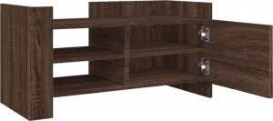 vidaXL Szafka pod telewizor, brązowy dąb, 80x35x40 cm 8