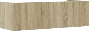 vidaXL Półka ścienna, dąb sonoma, 100x35x30,5 cm 6