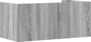 vidaXL Półka ścienna, szary dąb sonoma, 70,5x35x30,5 cm 6