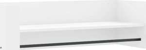 vidaXL Półka ścienna, biała, 100x35x30,5 cm, materiał drewnopochodny 2
