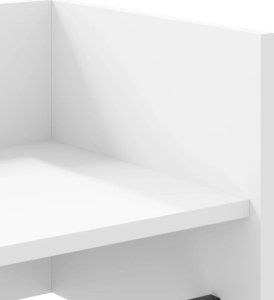 vidaXL Półka ścienna, biała, 100x35x30,5 cm, materiał drewnopochodny 7