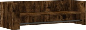 vidaXL Półka ścienna, przydymiony dąb, 100x35x30,5 cm 2