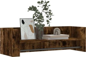 vidaXL Półka ścienna, przydymiony dąb, 100x35x30,5 cm 3