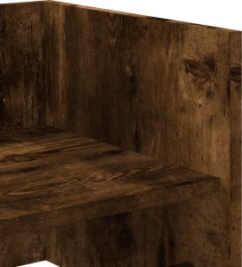 vidaXL Półka ścienna, przydymiony dąb, 100x35x30,5 cm 7