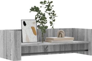 vidaXL Półka ścienna, szary dąb sonoma, 100x35x30,5 cm 3
