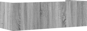 vidaXL Półka ścienna, szary dąb sonoma, 100x35x30,5 cm 6