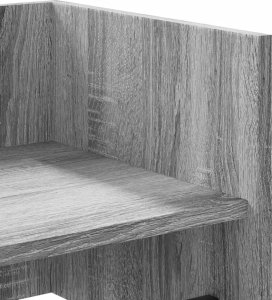 vidaXL Półka ścienna, szary dąb sonoma, 100x35x30,5 cm 7