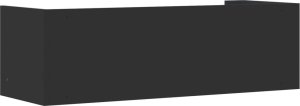vidaXL Półka ścienna, czarna, 100x35x30,5 cm, materiał drewnopochodny 6
