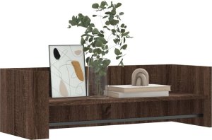 vidaXL Półka ścienna, brązowy dąb, 100x35x30,5 cm 3