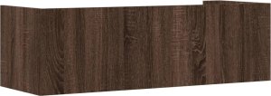 vidaXL Półka ścienna, brązowy dąb, 100x35x30,5 cm 6