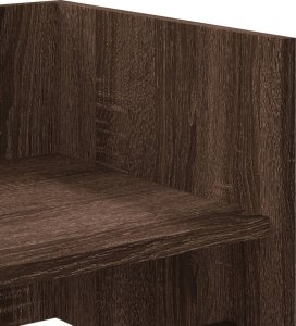 vidaXL Półka ścienna, brązowy dąb, 100x35x30,5 cm 7