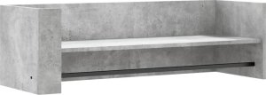 vidaXL Półka ścienna, szarość betonu, 100x35x30,5 cm 2