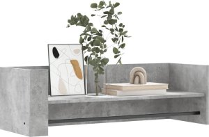 vidaXL Półka ścienna, szarość betonu, 100x35x30,5 cm 3