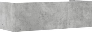 vidaXL Półka ścienna, szarość betonu, 100x35x30,5 cm 6