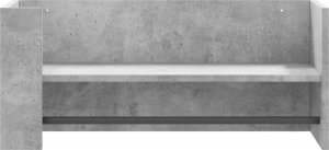 vidaXL Półka ścienna, szarość betonu, 70,5x35x30,5 cm 4