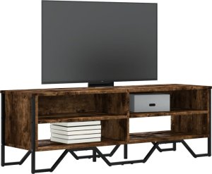 vidaXL Szafka pod TV, przydymiony dąb, 122x34x41 cm 1