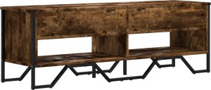 vidaXL Szafka pod TV, przydymiony dąb, 122x34x41 cm 6