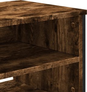 vidaXL Szafka pod TV, przydymiony dąb, 122x34x41 cm 7