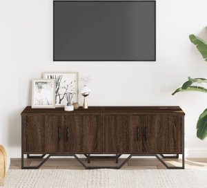 vidaXL Szafka pod telewizor, brązowy dąb, 122x34x41 cm 3