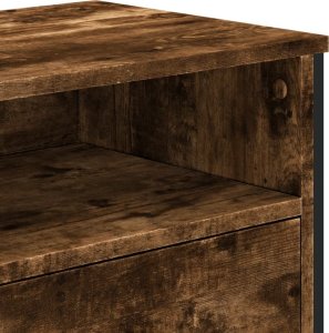 vidaXL Szafka pod TV, przydymiony dąb, 122x34x41 cm 8