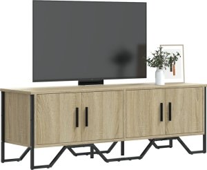 vidaXL Szafka pod TV, dąb sonoma, 122x34x41 cm materiał drewnopochodny 1