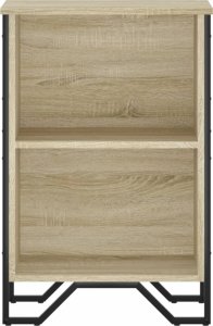 vidaXL Regał na książki, dąb sonoma, 50x31x74,5 cm 4