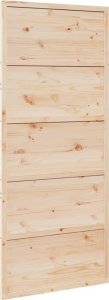 vidaXL Drzwi przesuwne, 90x208 cm, lite drewno sosnowe 2