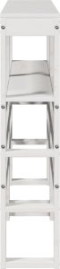 vidaXL Wezgłowie do łóżka, z półkami, białe, 140 cm, drewno sosnowe 5