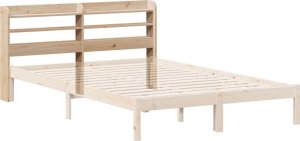 vidaXL Wezgłowie do łóżka, z półkami, 160 cm, lite drewno sosnowe 6