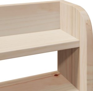 vidaXL Wezgłowie do łóżka, z półkami, 160 cm, lite drewno sosnowe 7