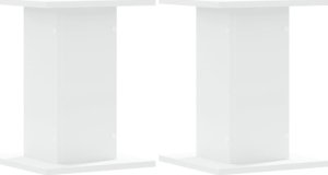 vidaXL Podstawki pod głośniki, 2 szt., białe 30x30x40 cm 2