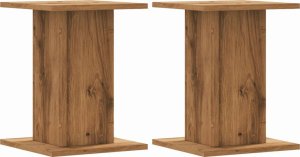 vidaXL Podstawki pod głośniki, 2 szt., dąb artisan, 30x30x40 cm 2