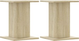 vidaXL Podstawki pod głośniki, 2 szt., dąb sonoma, 30x30x40 cm 2