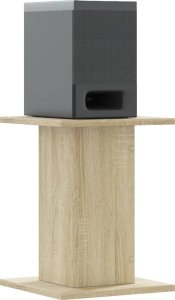 vidaXL Podstawki pod głośniki, 2 szt., dąb sonoma, 30x30x40 cm 3