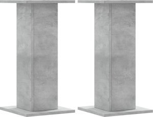 vidaXL Podstawki pod głośniki, 2 szt., szarość betonu, 30x30x60 cm 2